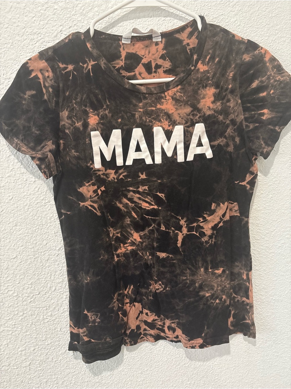 PatPat MAMA Tie-Dye Tee - Black & Rust